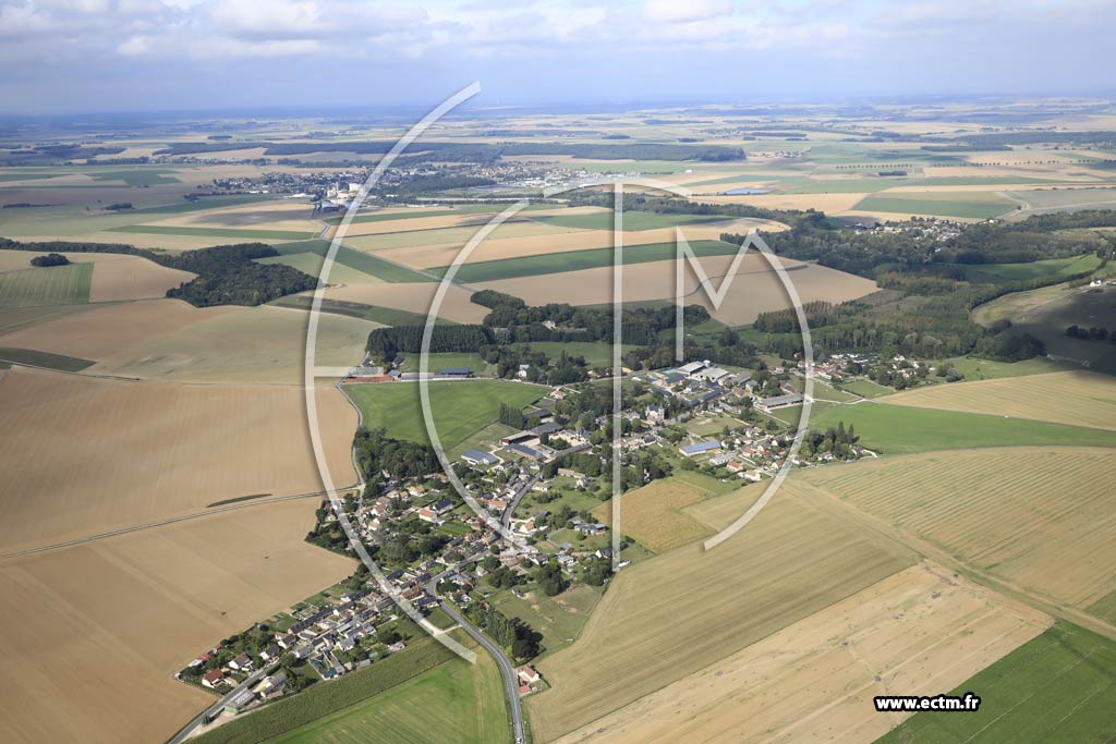 Photo arienne de Gamaches-en-Vexin