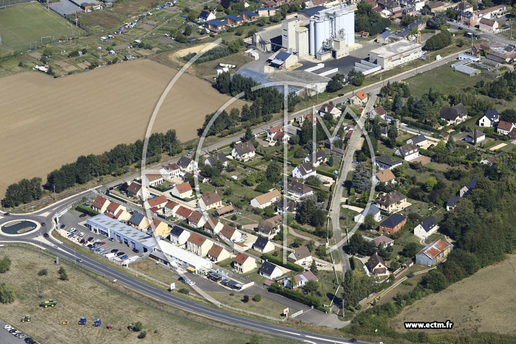 Photo arienne de Gisors (Quartier Pierre Durand)