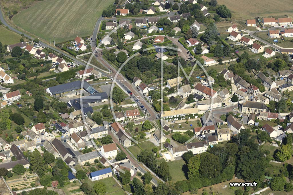 Photo arienne de Montagny-en-Vexin