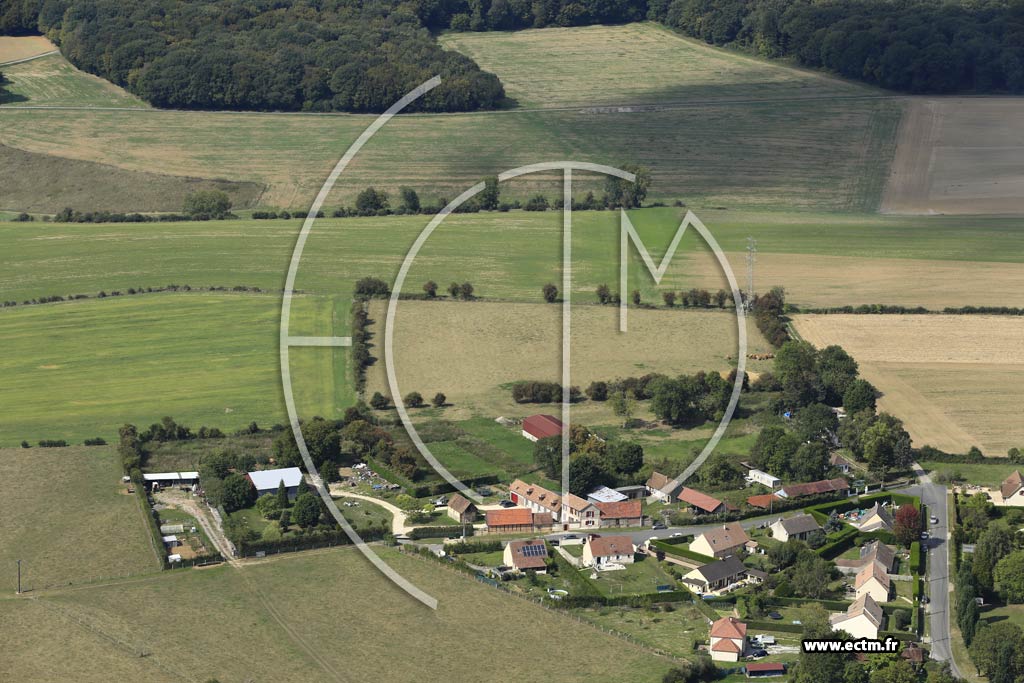 Photo arienne de Talmontiers (les Landes)