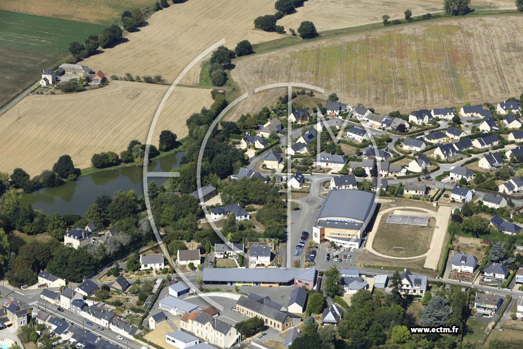 Photo arienne de Coss-le-Vivien