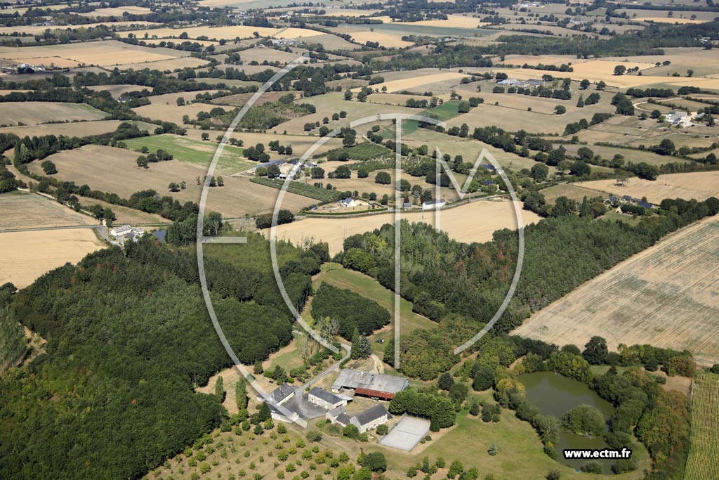 Photo arienne de La Bazouge-de-Chmr (la Rouabire)