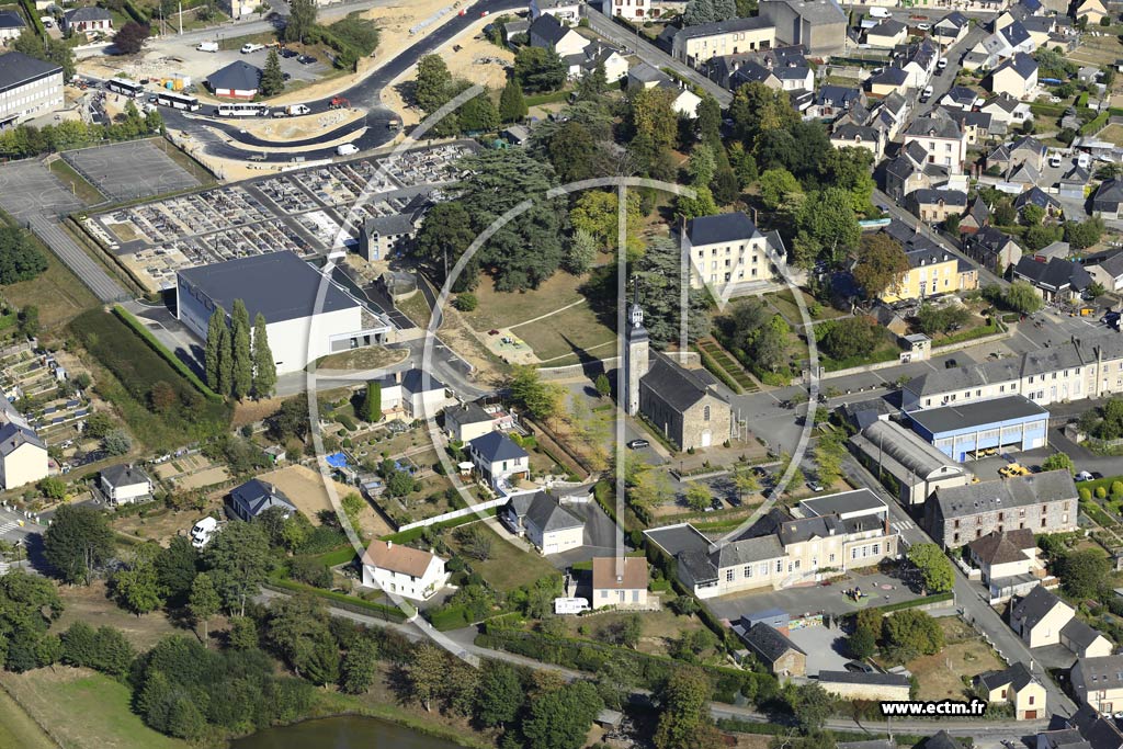Photo arienne de Port-Brillet