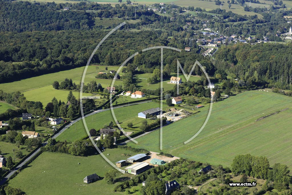 Photo arienne de Blangy-le-Chteau (les Leudets)