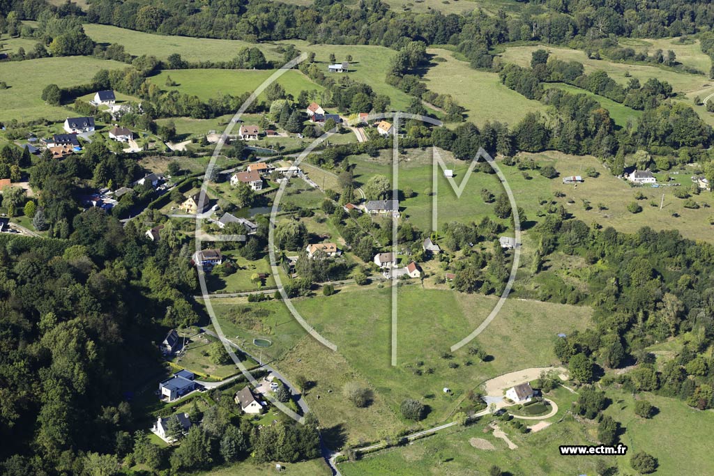 Photo arienne de Hermival-les-Vaux (la Barberie)