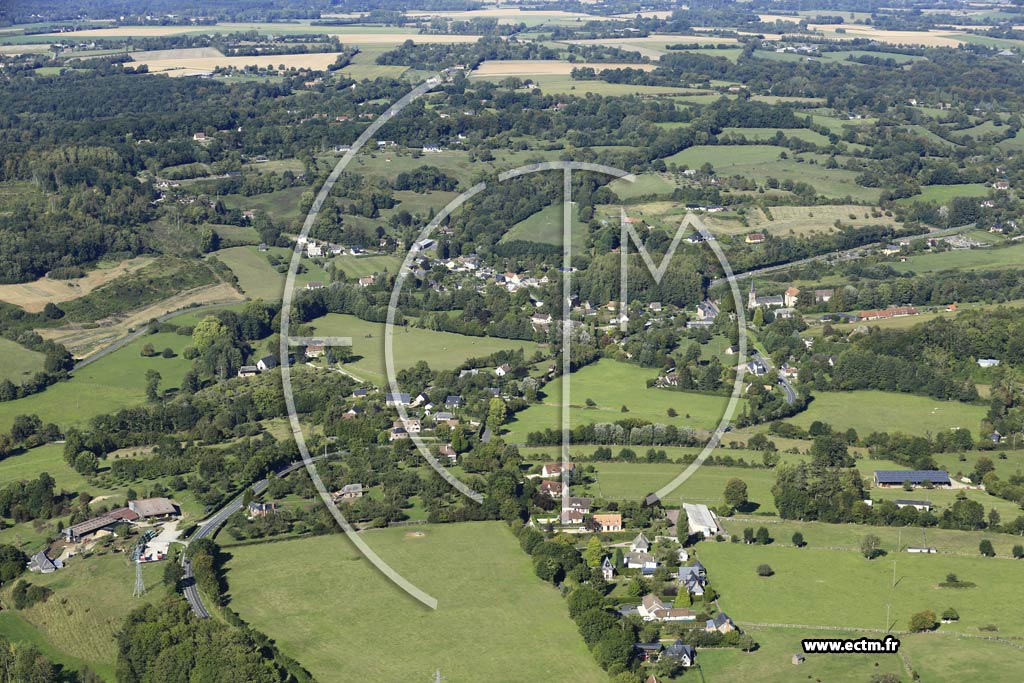 Photo arienne de Hermival-les-Vaux (les Anglements)