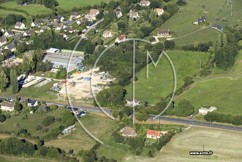 Photo arienne de Le Breuil-en-Auge