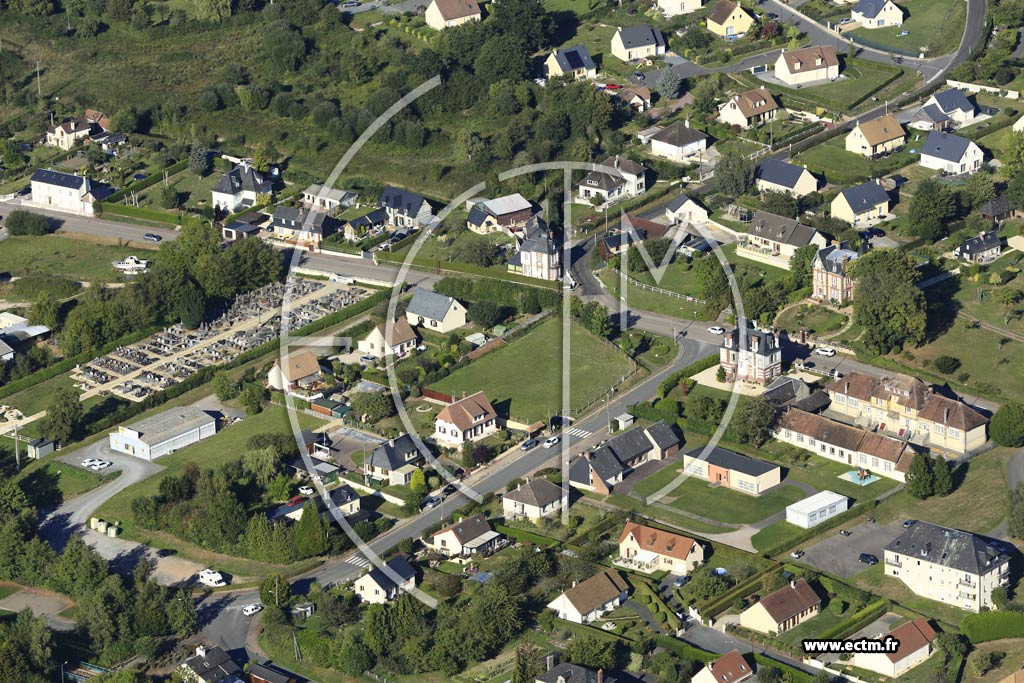 Photo arienne de Le Breuil-en-Auge (la Croix Potage)