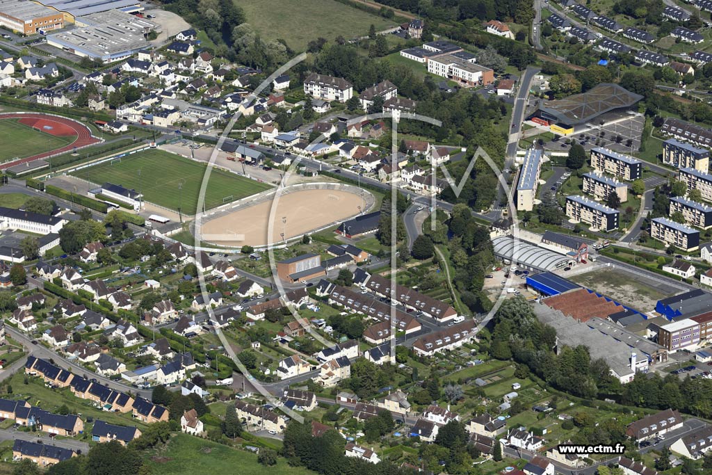 Photo arienne de Lisieux (Camp Franc)