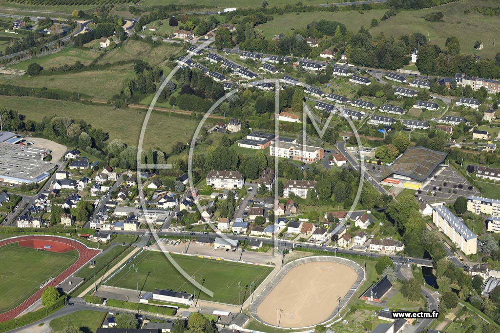 Photo arienne de Lisieux (Camp Franc)