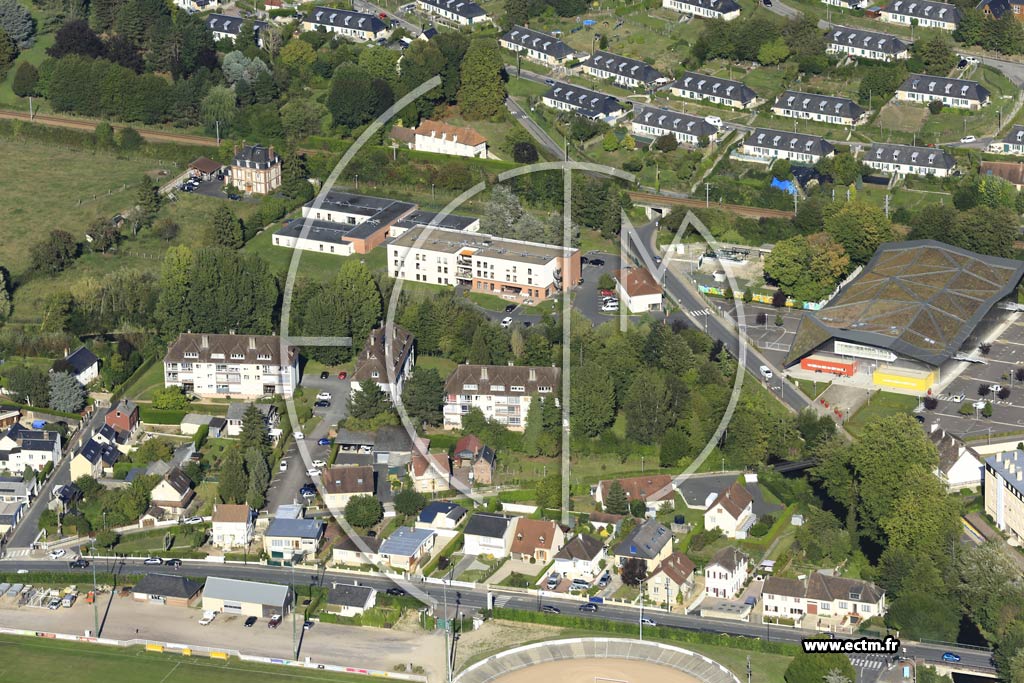 Photo arienne de Lisieux (Camp Franc)