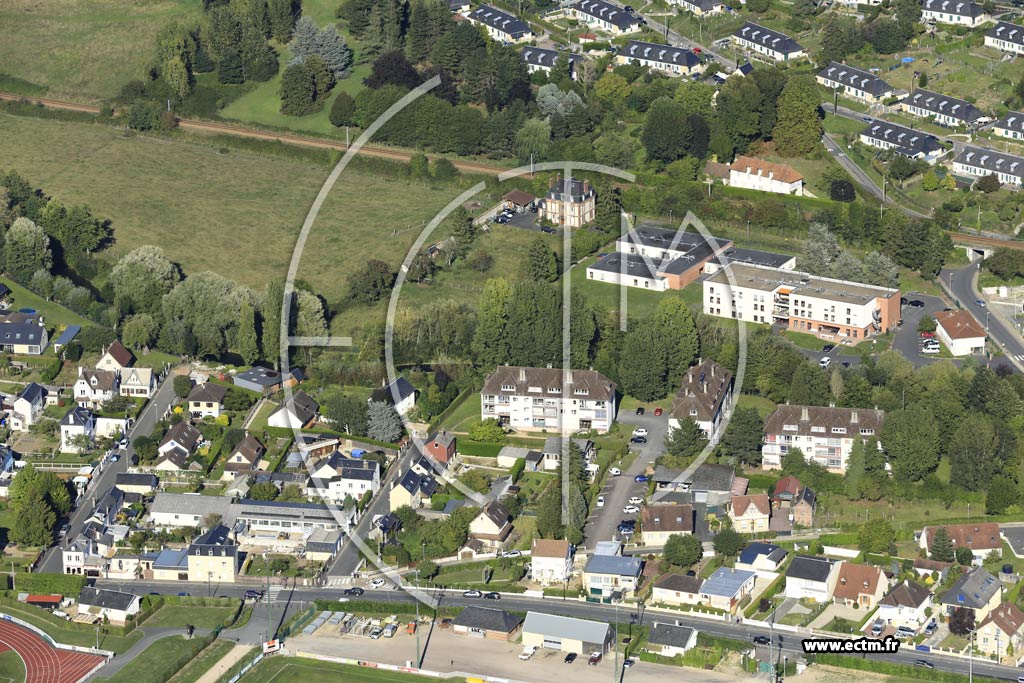 Photo arienne de Lisieux (Camp Franc)