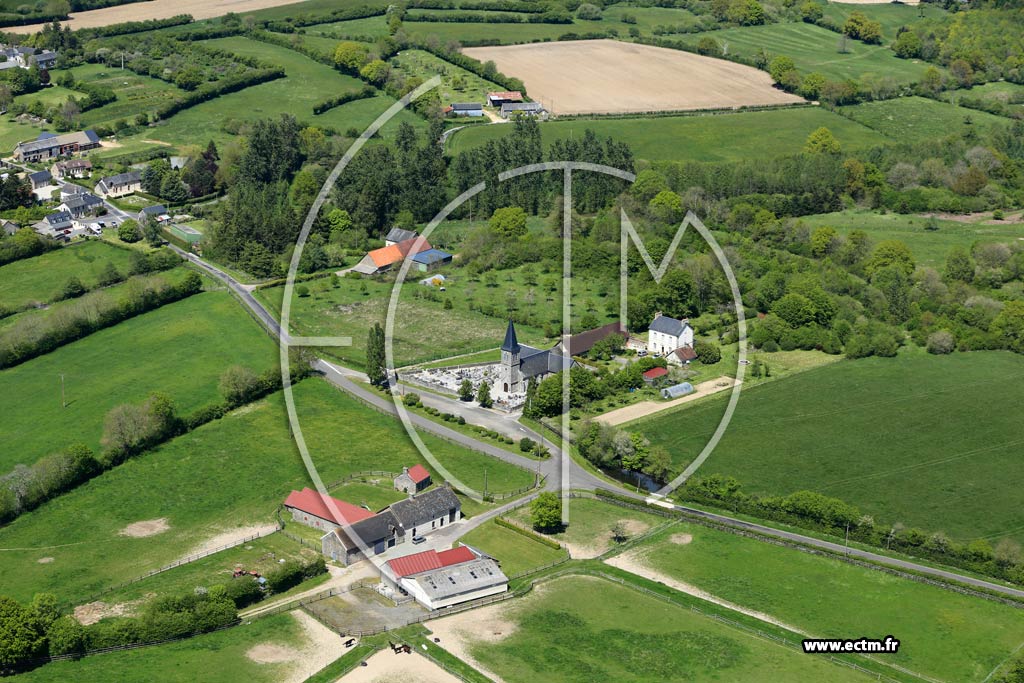 Photo arienne de Fontenai-les-Louvets