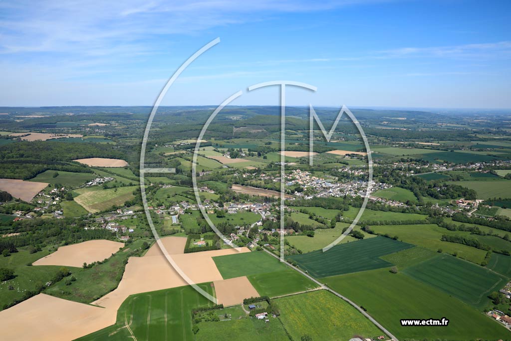 Photo arienne de Saint-Denis-sur-Sarthon