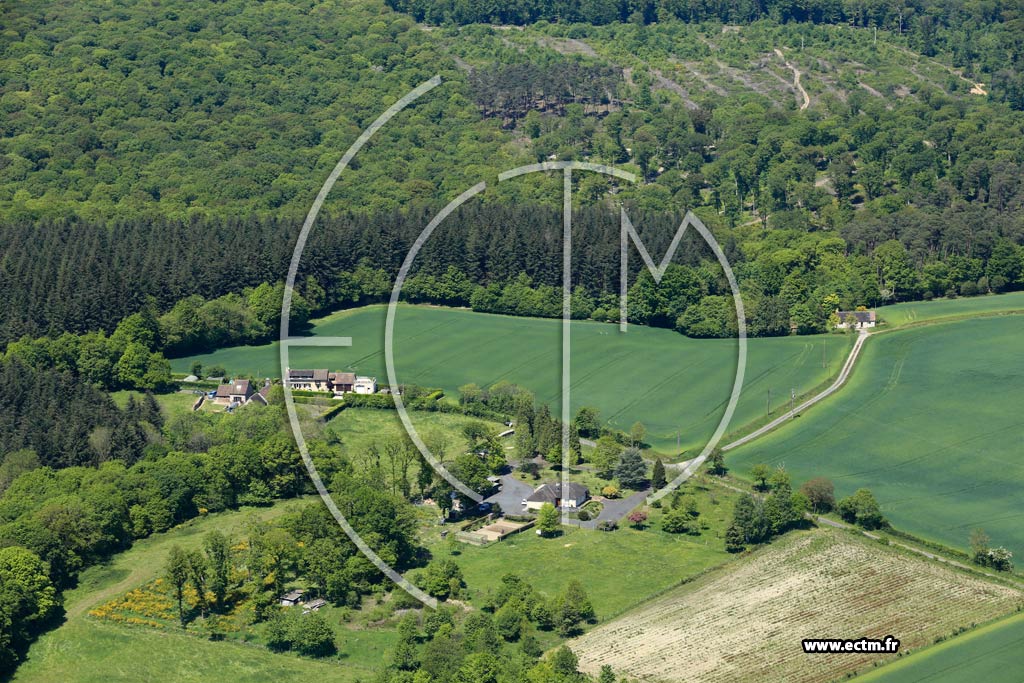 Photo arienne de Saint-Gervais-du-Perron (Les Livres)
