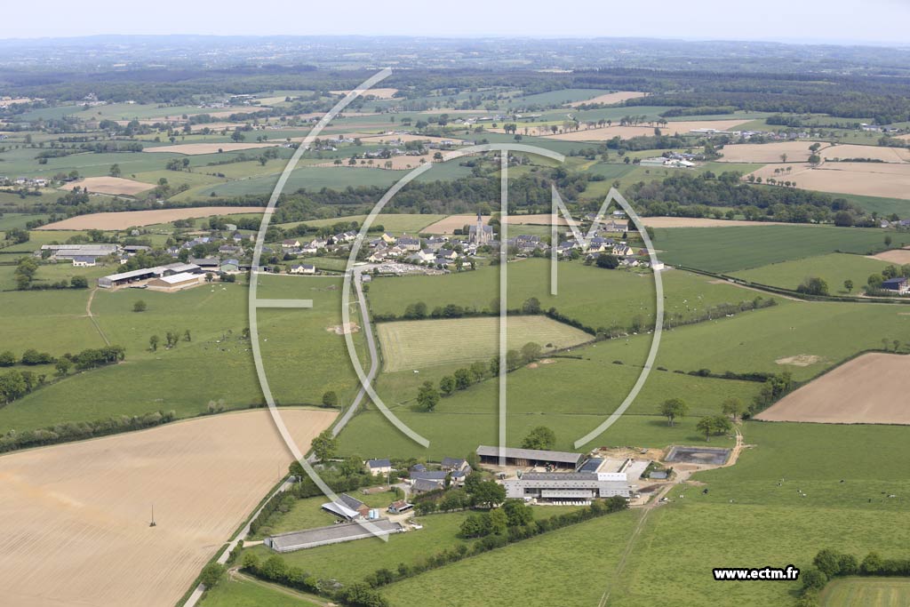 Photo arienne de Saint-Calais-du-Dsert (La Martinire)