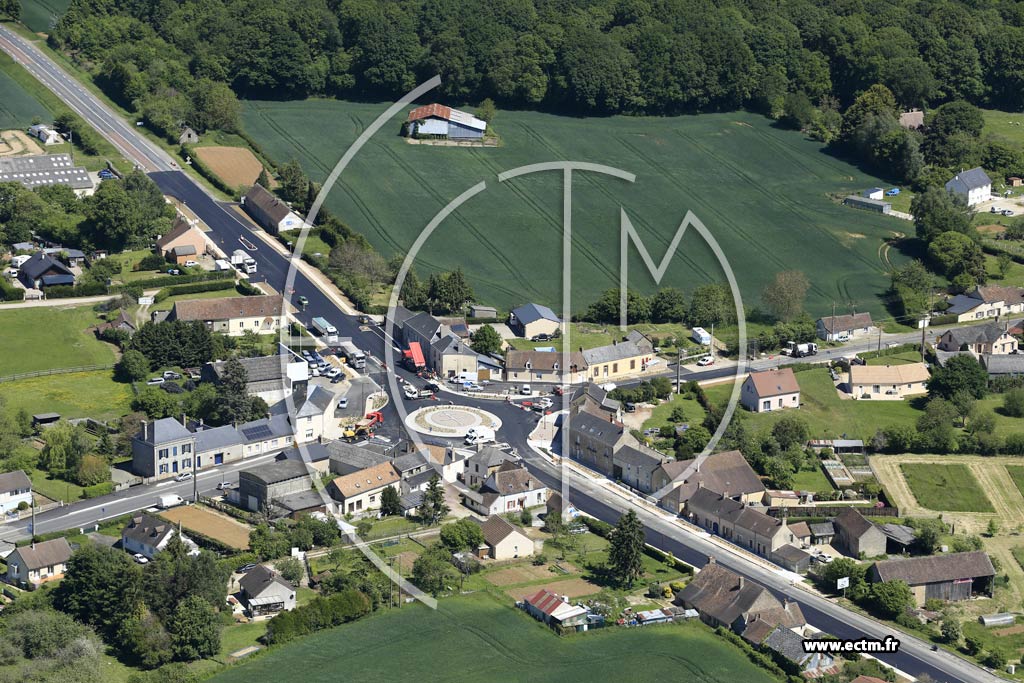 Photo arienne de Saint-Germain-sur-Sarthe (La Hutte)