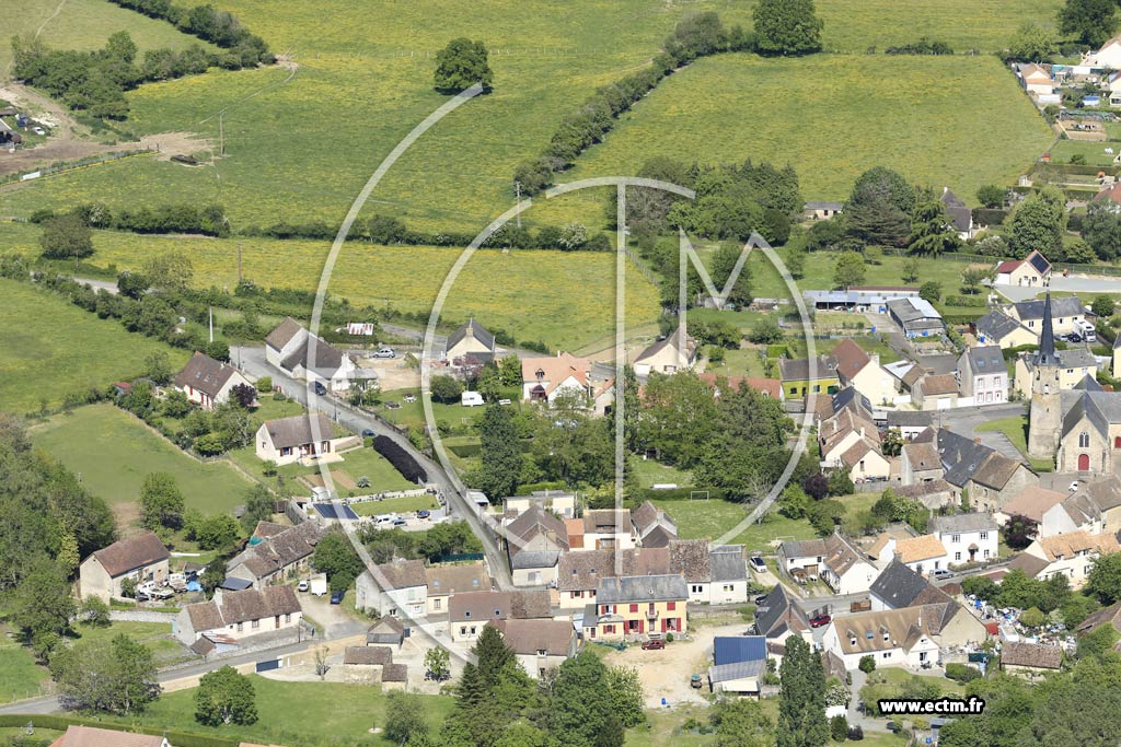 Photo arienne de Saint-Ouen-de-Mimbr