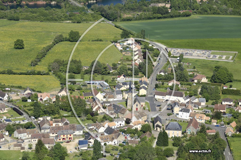 Photo arienne de Saint-Ouen-de-Mimbr
