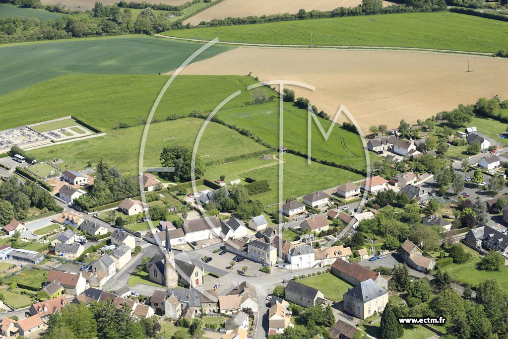 Photo arienne de Saint-Ouen-de-Mimbr