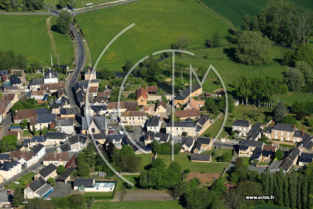 Photo arienne de Bernay-en-champagne
