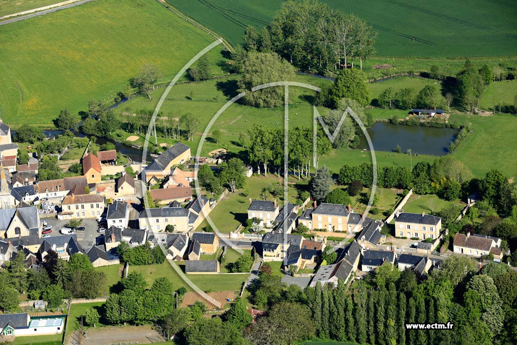 Photo arienne de Bernay-en-champagne