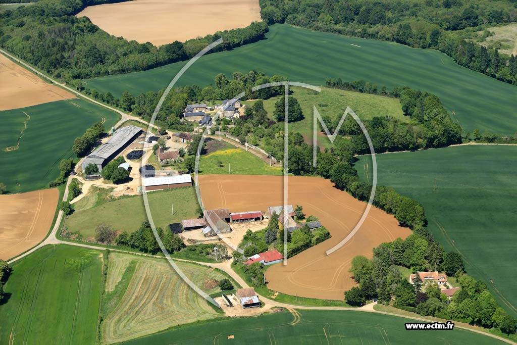 Photo arienne de Domfront-en-Champagne (Valaubrin)