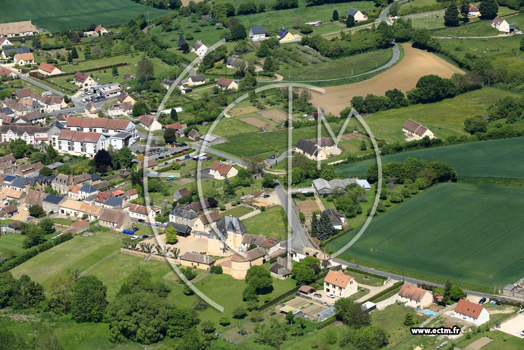 Photo arienne de Nogent-le-Bernard