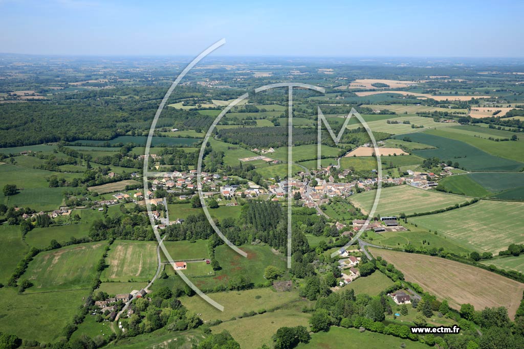 Photo arienne de Saint-Georges-du-Rosay