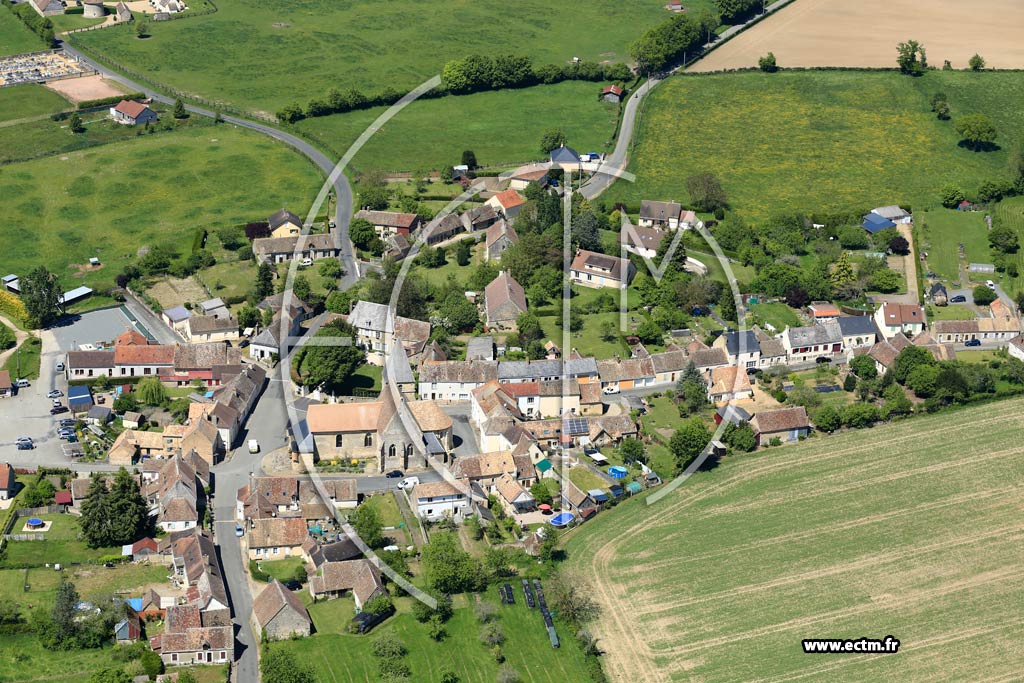 Photo arienne de Saint-Georges-du-Rosay