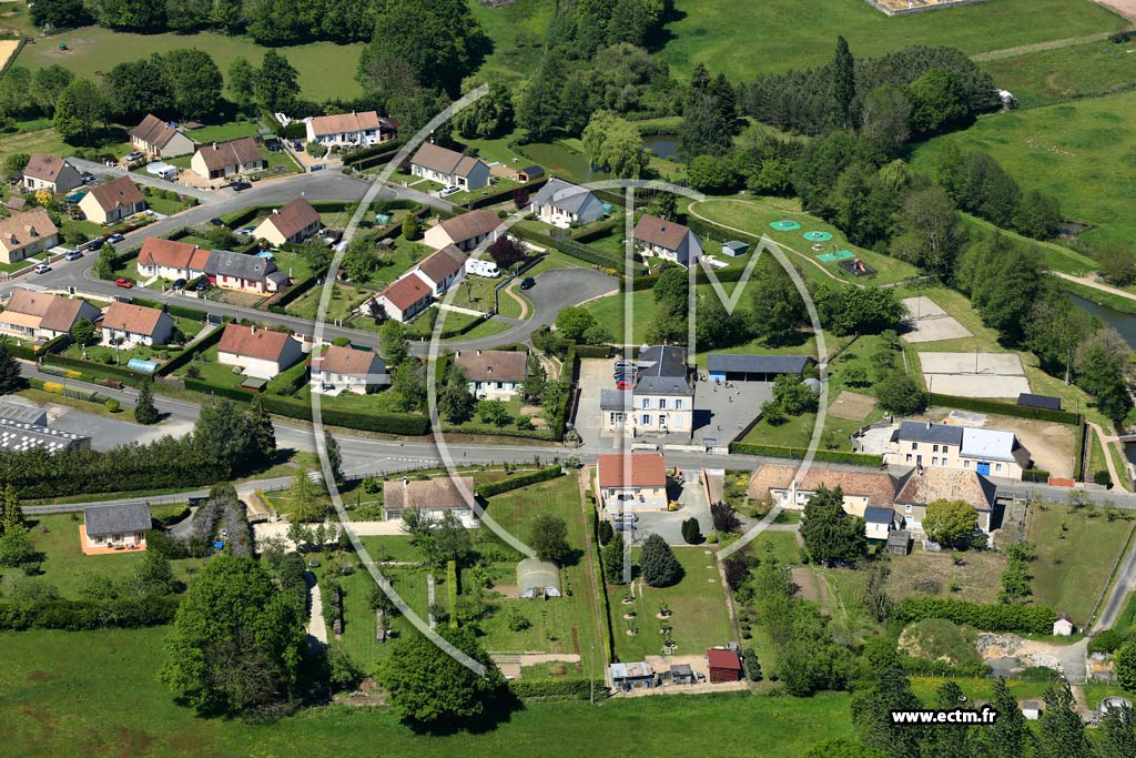 Photo arienne de Saint-Georges-du-Rosay