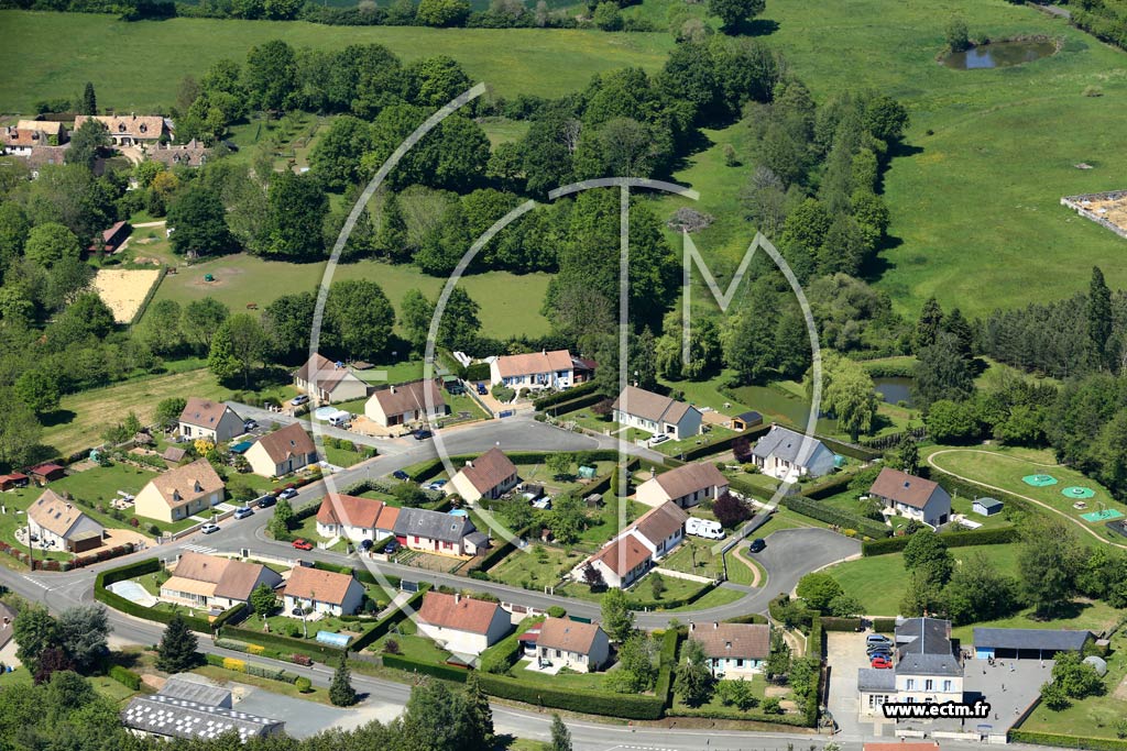 Photo arienne de Saint-Georges-du-Rosay