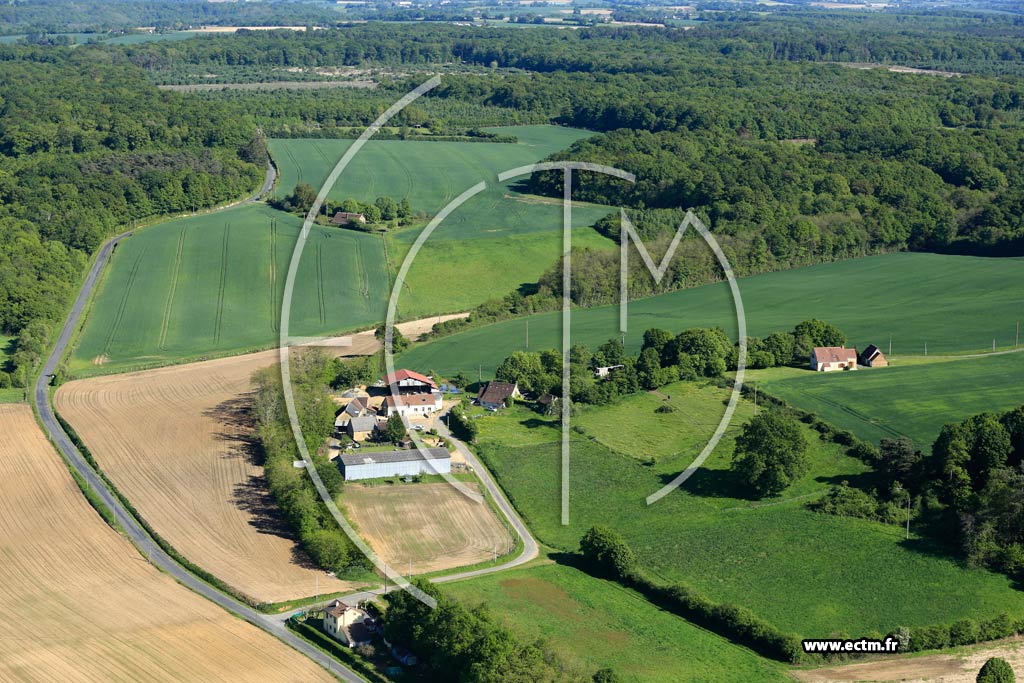 Photo arienne de Coudrecieux (Les Herses)