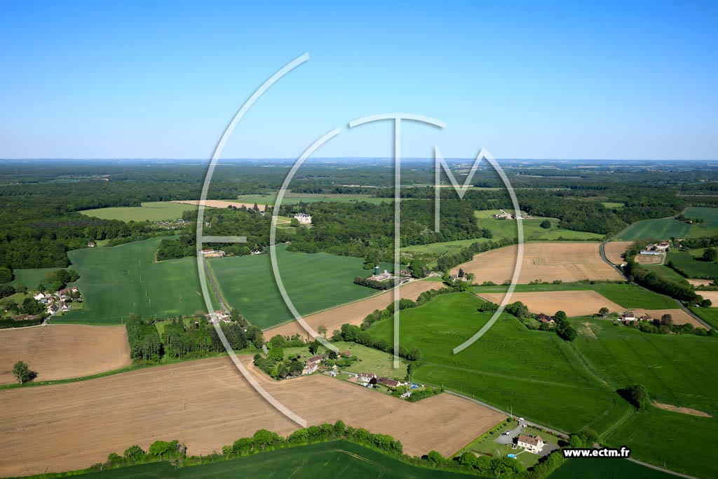 Photo arienne de Coudrecieux (Les Ricosseries)