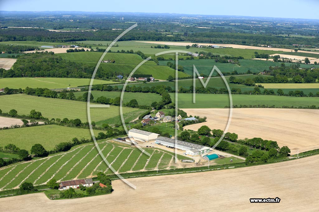 Photo arienne de corpain (Le Mesnil)