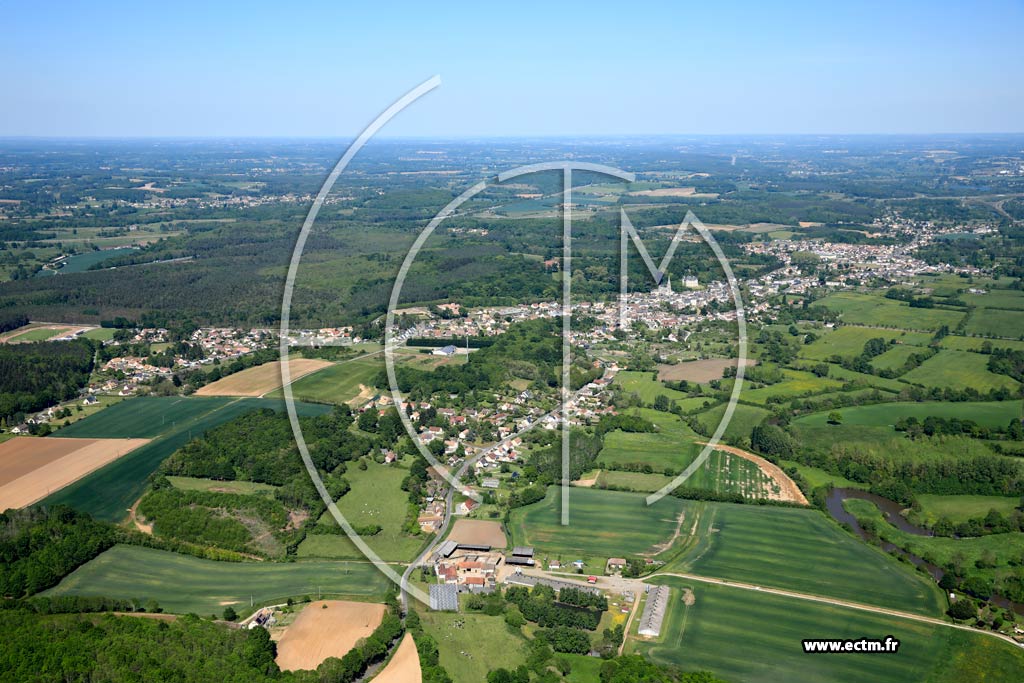 Photo arienne de Montfort-le-Gesnois