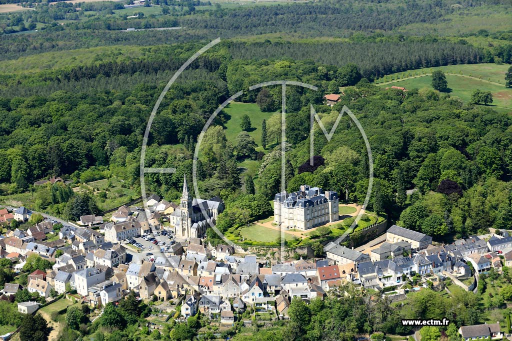 Photo arienne de Montfort-le-Gesnois