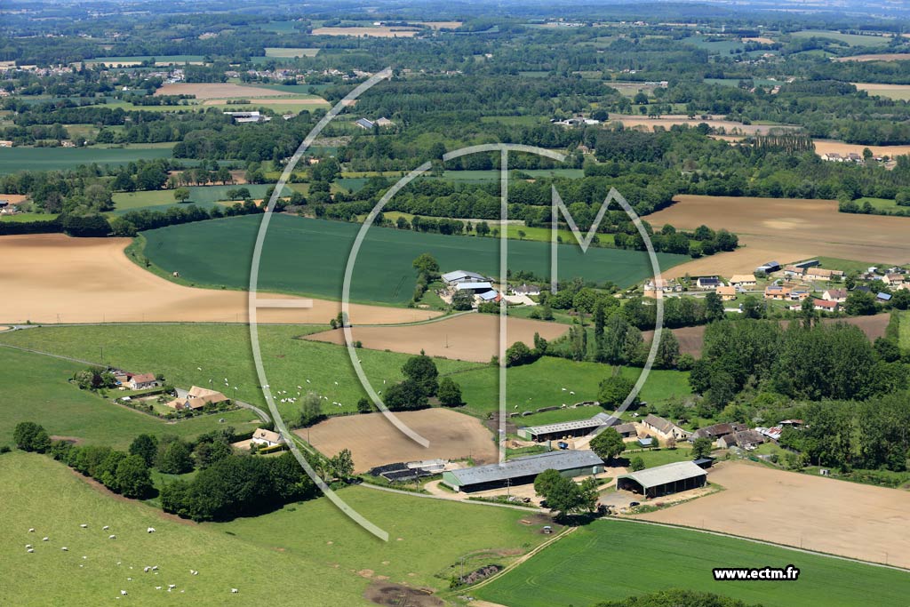 Photo arienne de Saint-Clerin (Les Mnardires)