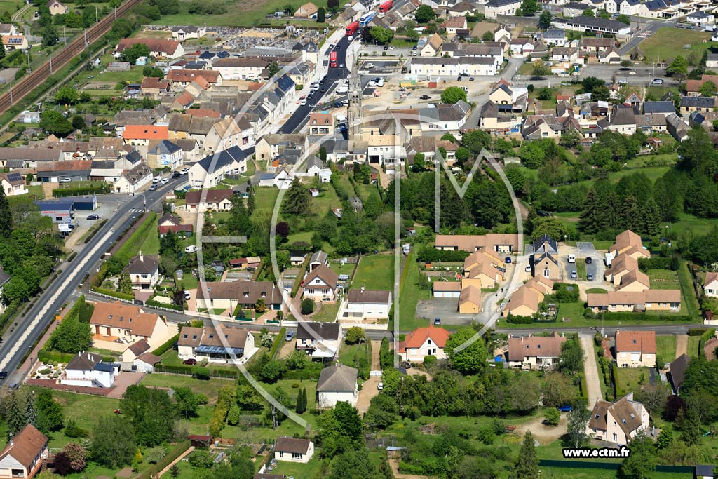 Photo arienne de Saint-Mars-la-Brire