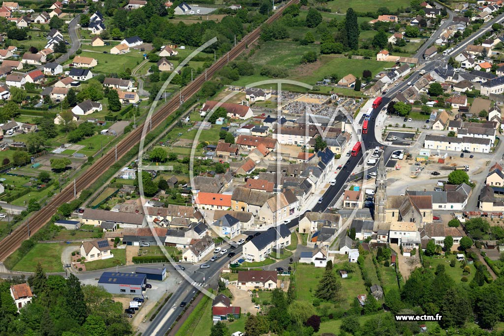 Photo arienne de Saint-Mars-la-Brire