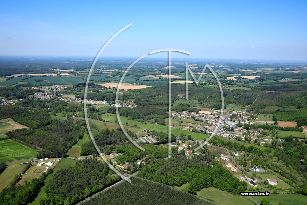 Photo arienne de Saint-Mars-de-Locquenay