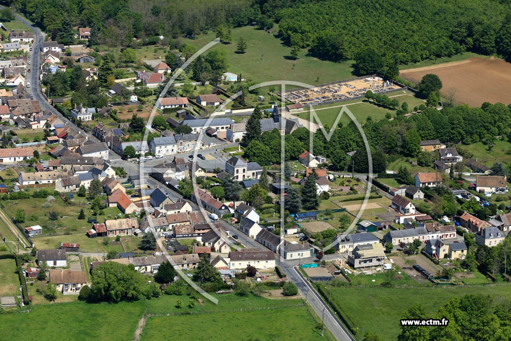 Photo arienne de Saint-Mars-de-Locquenay