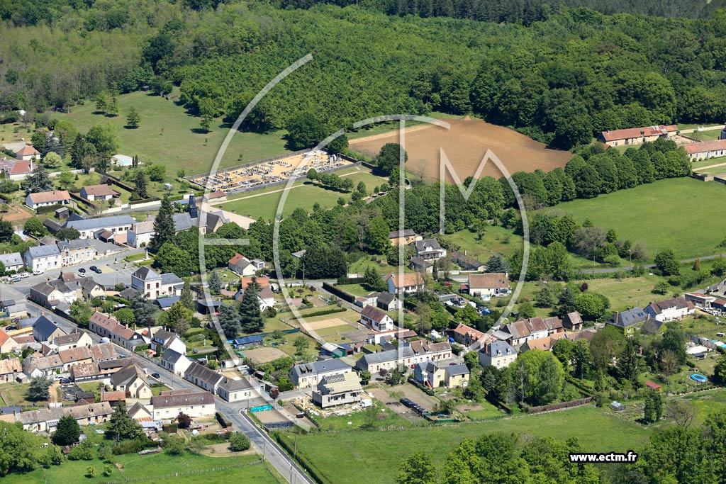 Photo arienne de Saint-Mars-de-Locquenay
