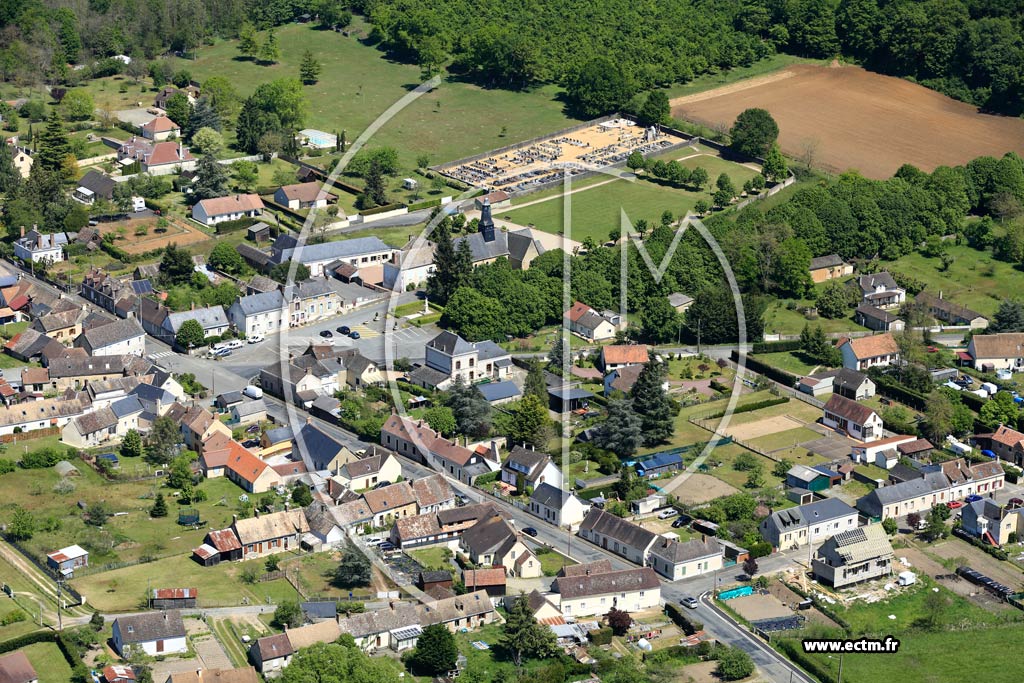 Photo arienne de Saint-Mars-de-Locquenay