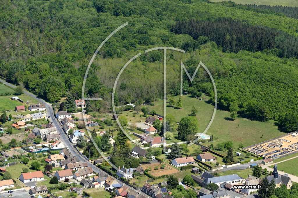 Photo arienne de Saint-Mars-de-Locquenay