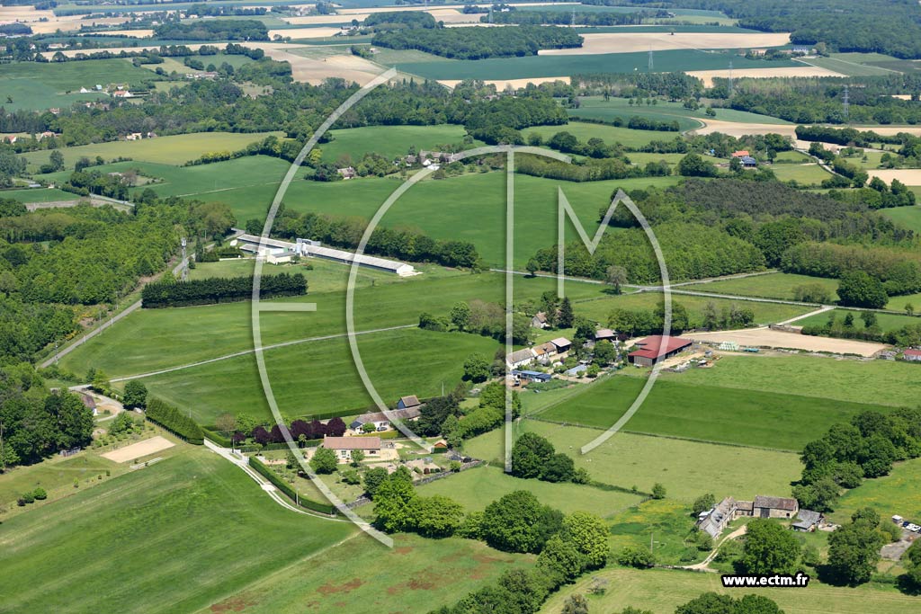 Photo arienne de Volnay (Les Rouabires)