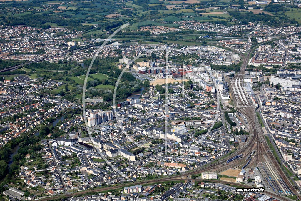 Photo arienne de Le Mans (Miroir - Batignolles)