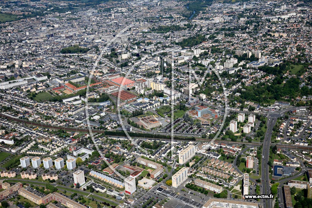 Photo arienne de Le Mans (Mission - Monthard)