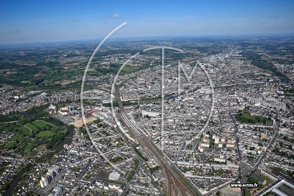 Photo arienne de Le Mans (Nord - Gare)