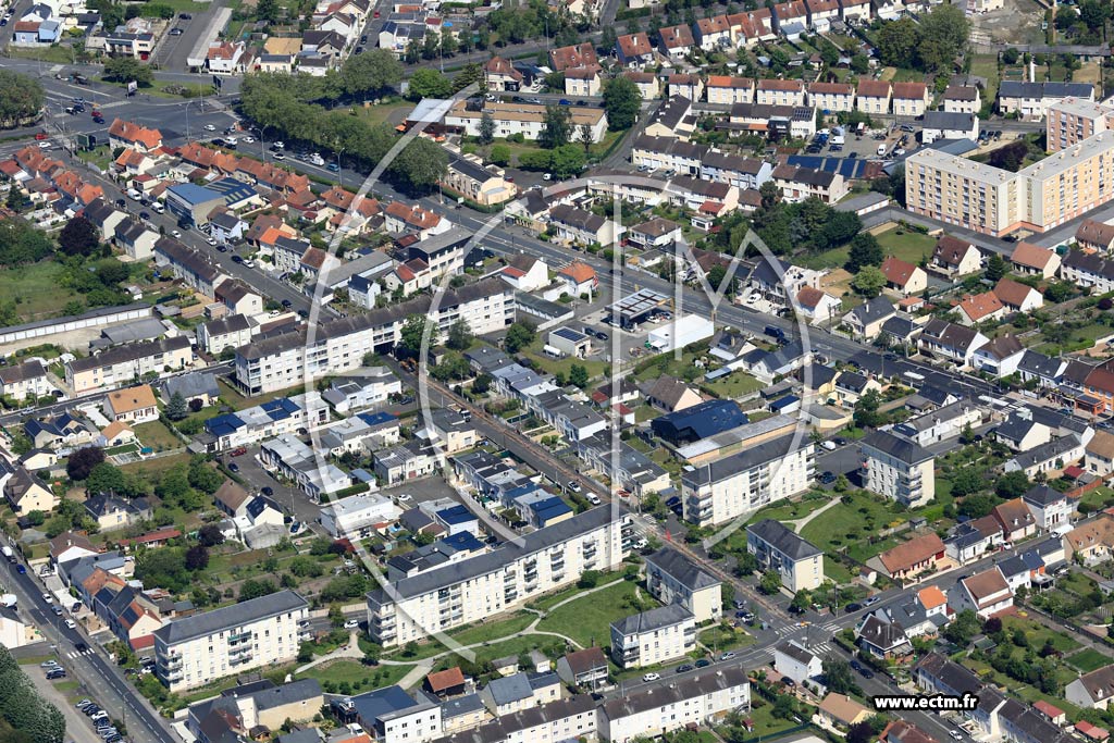 Photo arienne de Le Mans (Pontlieue - Rocade)